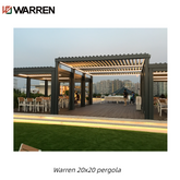 Warren 20x20 pergola plans with gazebo metal outdoor